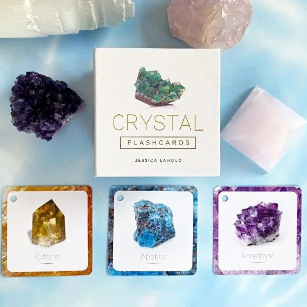Crystal Flashcards: 50 full-color cards with metal ring-hold