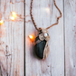 Black Tuormaline Flower Copper necklace