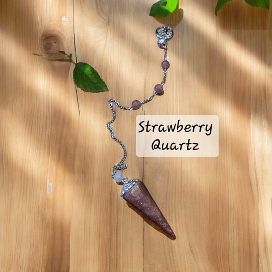 Strawberry Quartz Pendulum